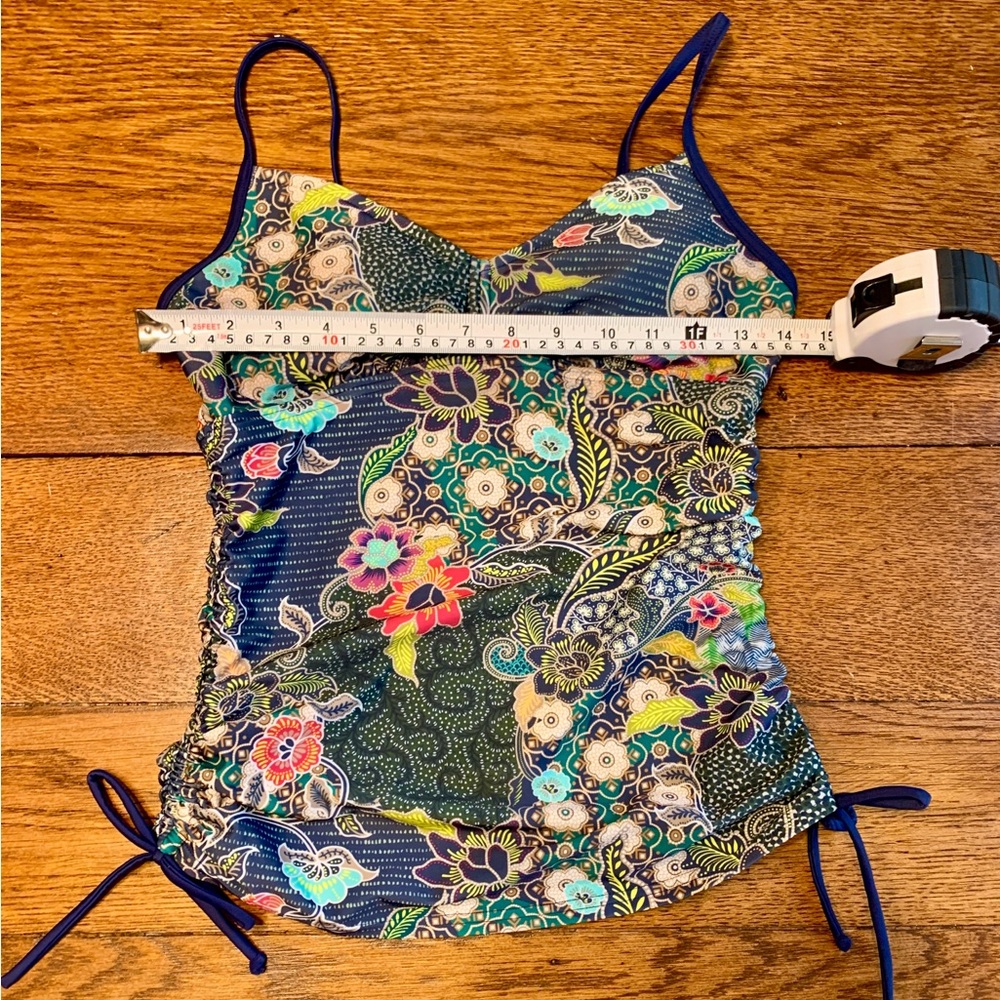 Prana Moorea Tankini, in Blue Anchor Kona, Small, Style W1MOOR113